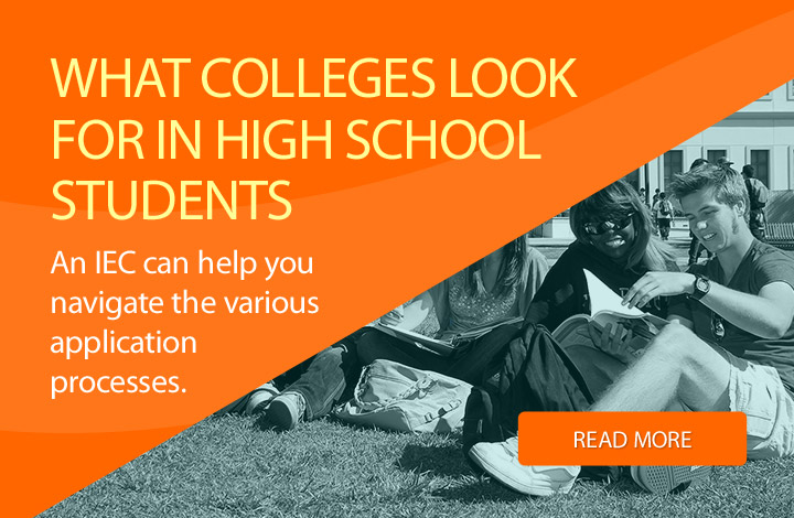 What colleges look for in high school students